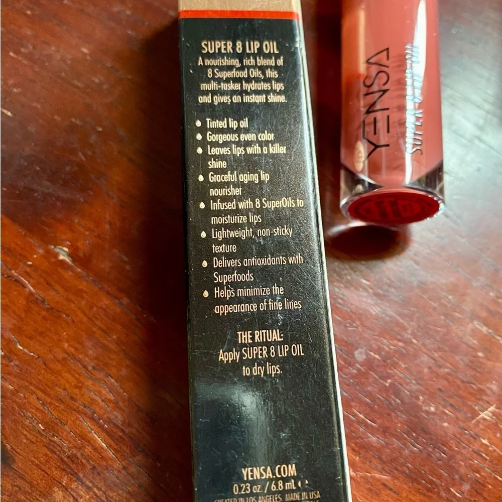 💥YENSA Super 8 Lip Oil Luxe Lip Color Modern Nude & NCLA Beauty Lip Balm💥 NIB
